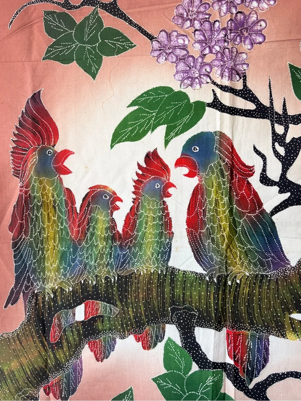 Wall Art Batik Painting Cloth Wall Tapestry NEW